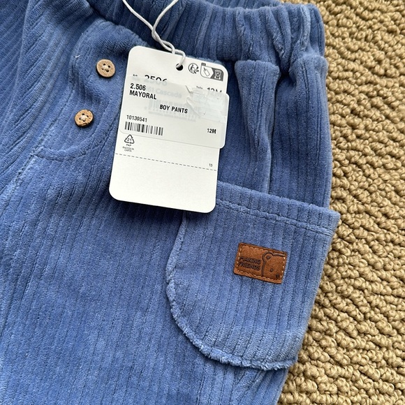 Mayoral boys velour style pants 12m NWT - Picture 2 of 4